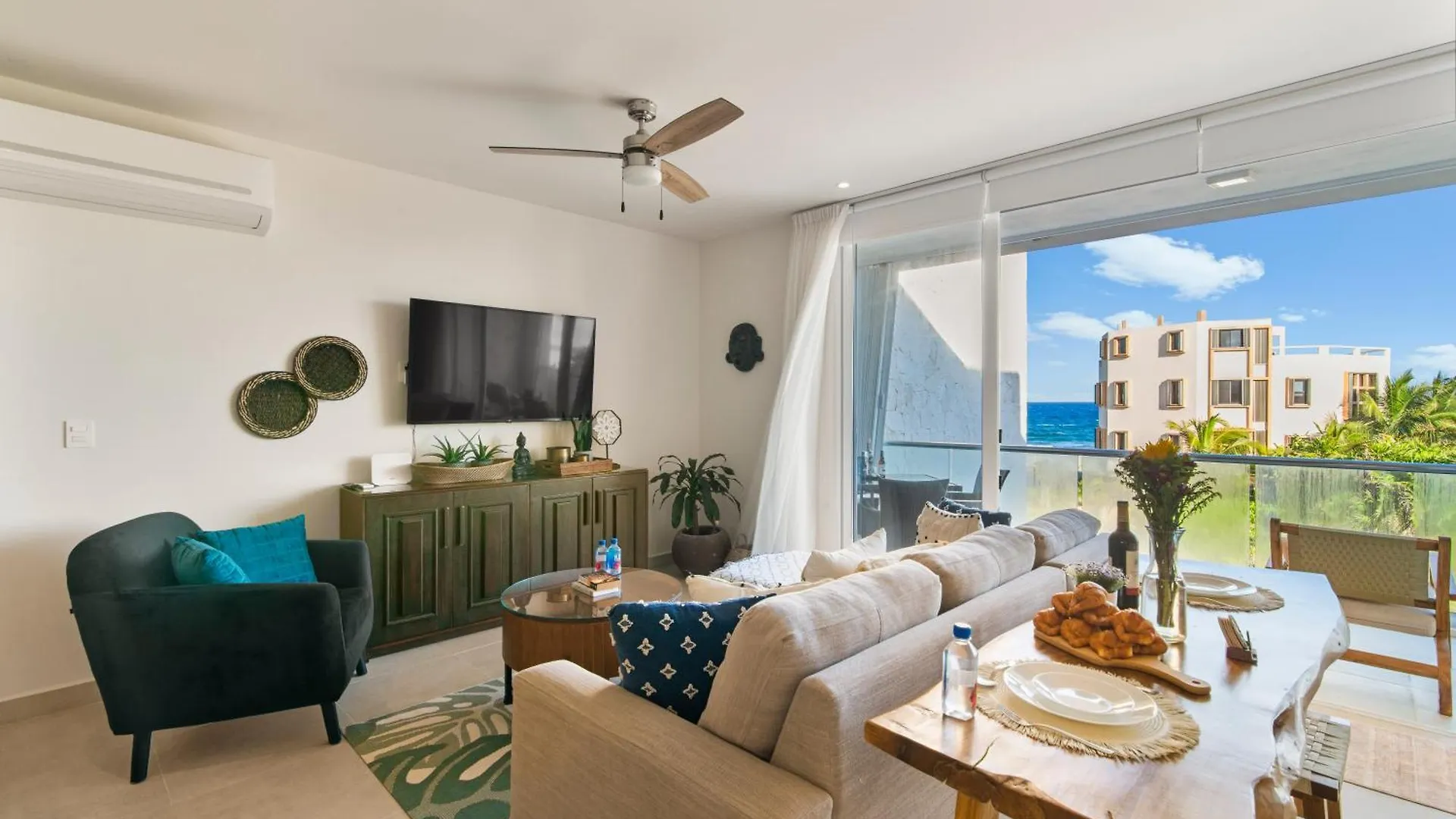 Lejlighed Oceanfront Paradise In Akumal Beach Access